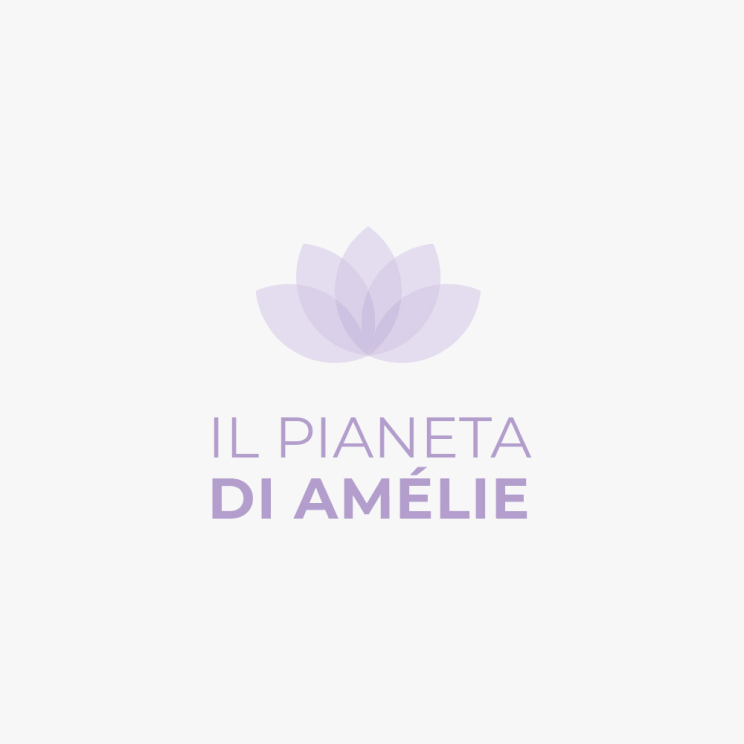 Palette and typography for Il Pianeta di Amélie: visual communication project combining graphic design and photography