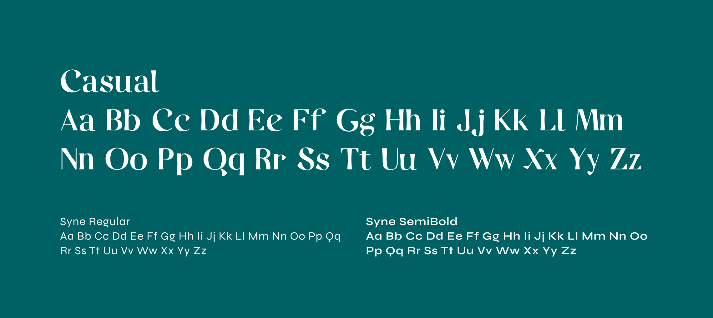 La Corte di Tavignano typography specimen on a teal background